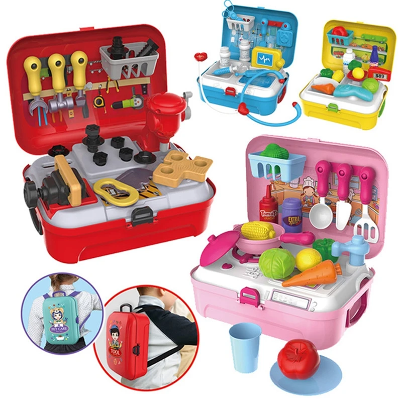 17/18/20/21/26PCS Pretend Play Children Toys w/ Backpack Doctor Play Makeup Pet Care Shopping Tools Kids Toy Lifestyle Cosplay
17/18/20/21/26PCS Pretend Play Children Toys w/ Backpack Doctor Play Makeup Pet Care Shopping Tools Kids Toy Lifestyle Cosplay