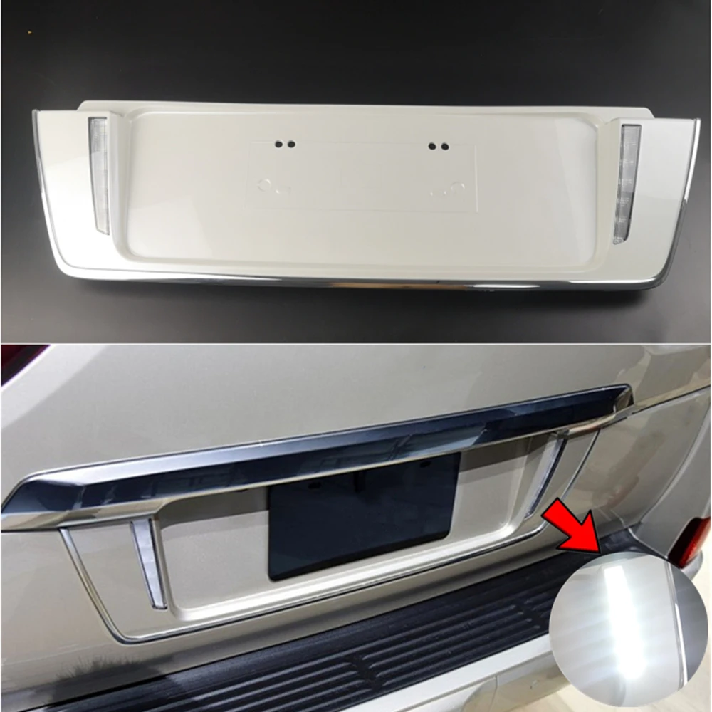 White & Black Car Rear Trunk Tailgate License Frame LED Lamp Braking Light Cover Trim For Lexus LX 570 LX570 2008-2018
White & Black Car Rear Trunk Tailgate License Frame LED Lamp Braking Light Cover Trim For Lexus LX 570 LX570 2008-2018