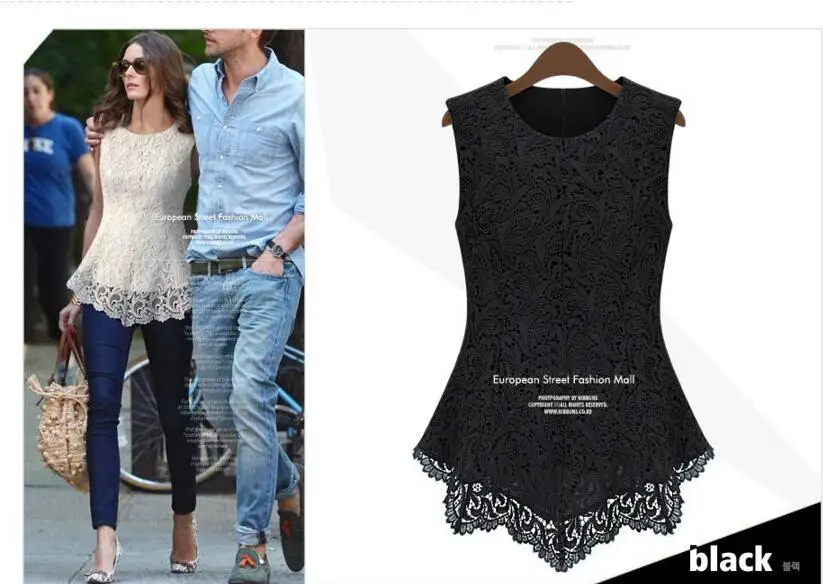 Hot women blusas 2016 sleeveless blouses plus size chiffon lace hollow sexy Blusas women blouse casual
Hot women blusas 2016 sleeveless blouses plus size chiffon lace hollow sexy Blusas women blouse casual