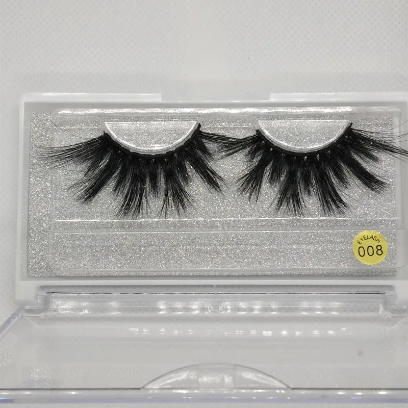 

25mm Eyelashes Mink Eyelashes Criss-cross Strands Cruelty Free High Volume Mink Lashes Soft Dramatic Eye lashes 008 Makeup