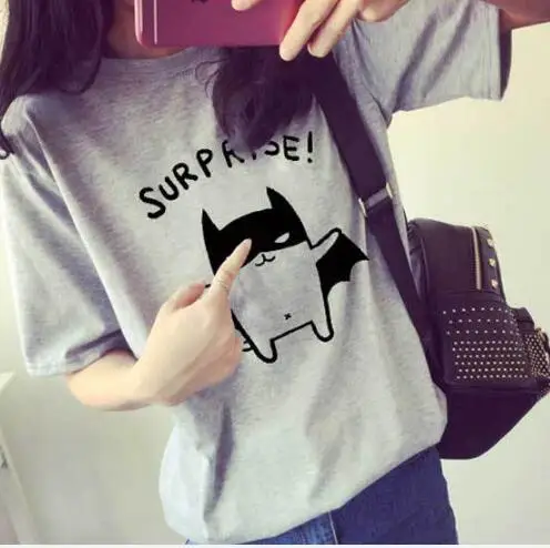 Винтажная Женская футболка Camiseta MujerT уличная женская с Бэтменом для фитнеса