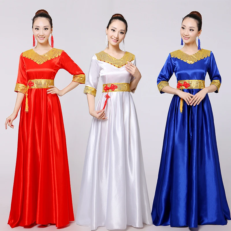 New Adult Chorus Performance Costume Long Recitation Chorus Ensemble Welcome Ceremony Stage Performance dress Women
New Adult Chorus Performance Costume Long Recitation Chorus Ensemble Welcome Ceremony Stage Performance dress Women