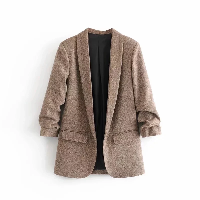 Obrix Female Office Lady Classic Loose Jacket V-Neck Open Stitch Vintage Full Sleeve Formal Jacket For Women
Obrix Female Office Lady Classic Loose Jacket V-Neck Open Stitch Vintage Full Sleeve Formal Jacket For Women