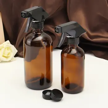250/500ml Amber Glass Spray Bottles Essential Oil Aromatherapy Dispenser Cosmetic Cleaning Container With Black Sprayer Trigger
250/500ml Amber Glass Spray Bottles Essential Oil Aromatherapy Dispenser Cosmetic Cleaning Container With Black Sprayer Trigger