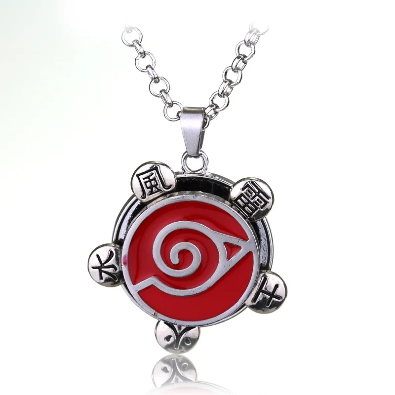 Hot Konoha Rotatable Pendant Necklace Naruto Akatsuki Loge Necklace Halloween Christmas New Year Gift Japanese Anime Naruto
Hot Konoha Rotatable Pendant Necklace Naruto Akatsuki Loge Necklace Halloween Christmas New Year Gift Japanese Anime Naruto