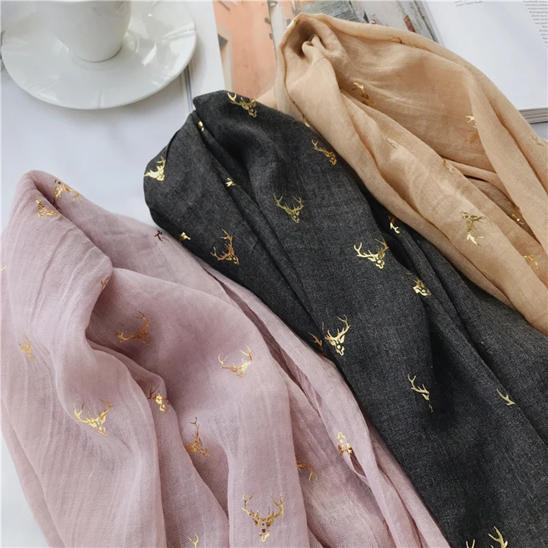 Luna&Dolphin Spring Women Cotton Scarves 200x115cm Bronzing Deer Head Fresh Shawls Wraps Bohemia Vintage Shawl Art Pashmina
Luna&Dolphin Spring Women Cotton Scarves 200x115cm Bronzing Deer Head Fresh Shawls Wraps Bohemia Vintage Shawl Art Pashmina