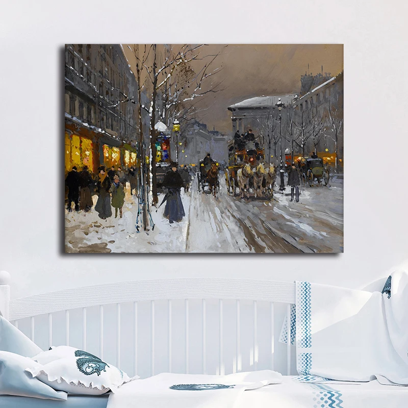 Edward Leon Cortes Carriage Street Canvas Prints Picture Modular Paintings For Living Room Poster On The Wall Home Decoration
Edward Leon Cortes Carriage Street Canvas Prints Picture Modular Paintings For Living Room Poster On The Wall Home Decoration