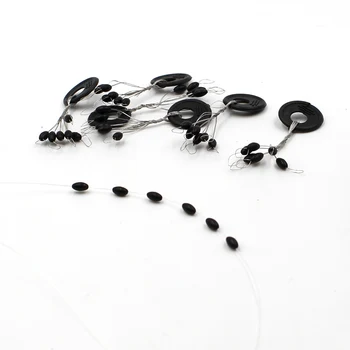 10set 60pcs Black rubber space bean Fishing Tackle Resistance Line Not to Hurt The Line Vertical Beans Fishing Accessories 
10set 60pcs Black rubber space bean Fishing Tackle Resistance Line Not to Hurt The Line Vertical Beans Fishing Accessories
