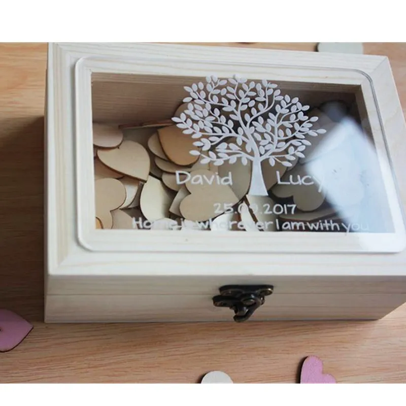 Custom Name Date Wooden Keepsake Box Rustic Engrave Guest Book Box for Wedding Decor
Custom Name Date Wooden Keepsake Box Rustic Engrave Guest Book Box for Wedding Decor