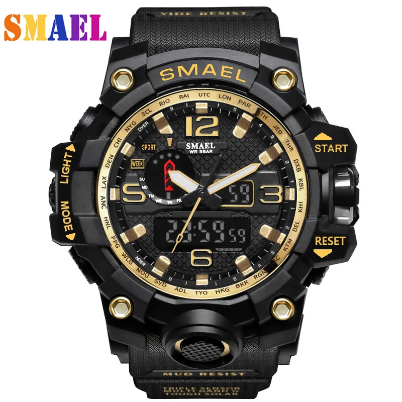 SMAEL Luxury Brand Men Sport Digital Led Watch G Military Multifunction Shock Wristwatch 5atm Waterproof Relogio Special Offer
SMAEL Luxury Brand Men Sport Digital Led Watch G Military Multifunction Shock Wristwatch 5atm Waterproof Relogio Special Offer