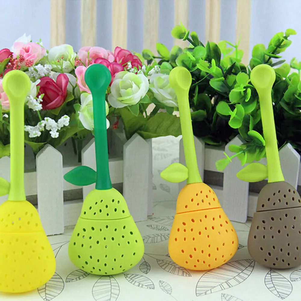 2pc Tea Infusers Pear Silicone Tea bag Holder Herb Spice Leaf Tea Filter Infuser Strainer Teaware Creactive Kitchen Bar Supplies
2pc Tea Infusers Pear Silicone Tea bag Holder Herb Spice Leaf Tea Filter Infuser Strainer Teaware Creactive Kitchen Bar Supplies