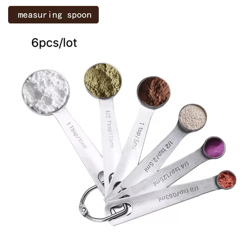 6Pcs/Set Stainless Steel Measuring Spoon Metering Cup Baking Coffee Accurate Sugar Salt Metering Tool Kitchen Accessories
6Pcs/Set Stainless Steel Measuring Spoon Metering Cup Baking Coffee Accurate Sugar Salt Metering Tool Kitchen Accessories