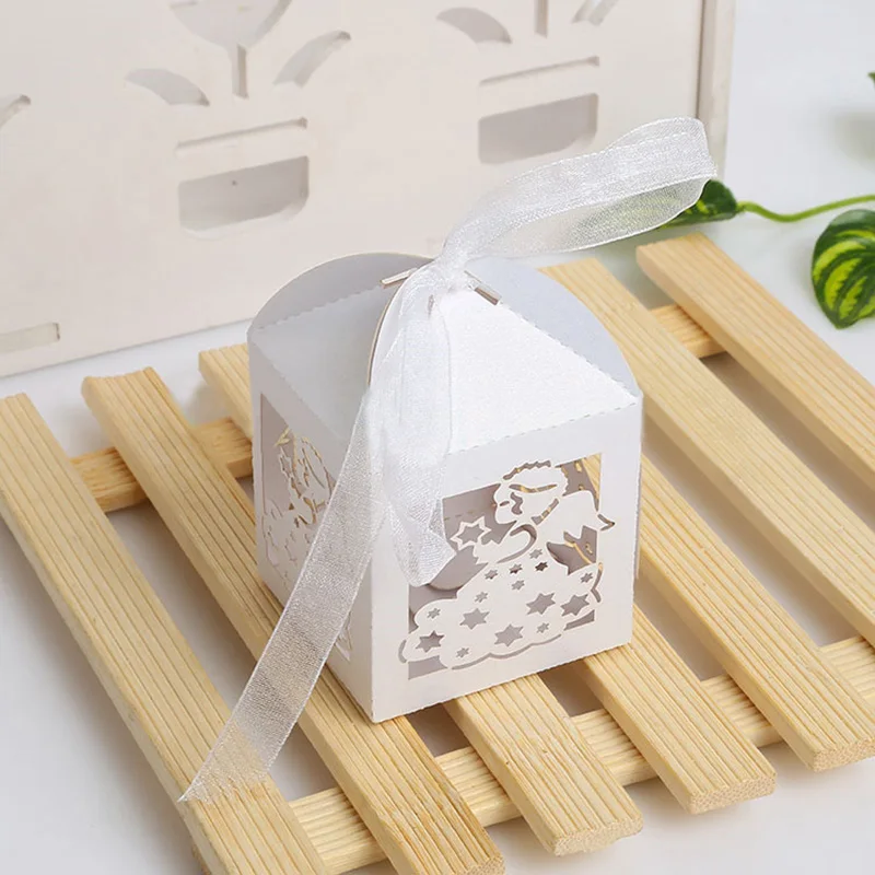 Laser Cut Cute Angel Pattern Ribbon Party Gift Favor Candy Box First Communion Baby Shower Kid's Birthday for Children Chocolate
Laser Cut Cute Angel Pattern Ribbon Party Gift Favor Candy Box First Communion Baby Shower Kid's Birthday for Children Chocolate