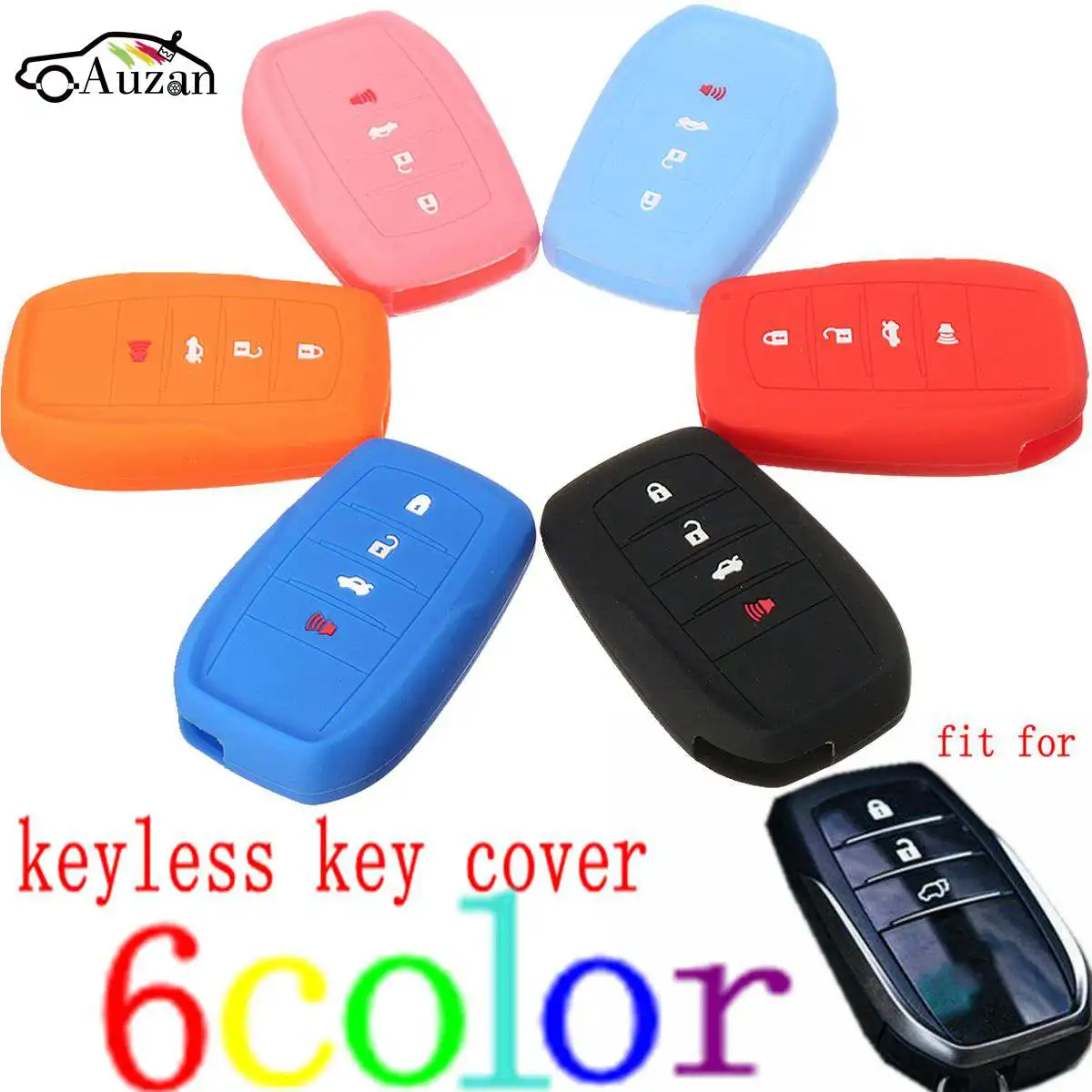4 Buttons Silicone Cover Fit For Toyota Fortuner Rav4 Highlander Crown Smart Remote Key BK
4 Buttons Silicone Cover Fit For Toyota Fortuner Rav4 Highlander Crown Smart Remote Key BK