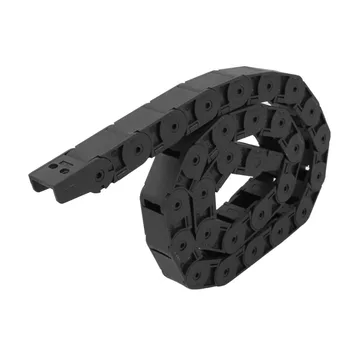 

Plastic Open Type Towline Cable Carrier Drag Chain 18mm x 18mm 3.3Ft Length Black For CNC Machine Tools Transmission Chains