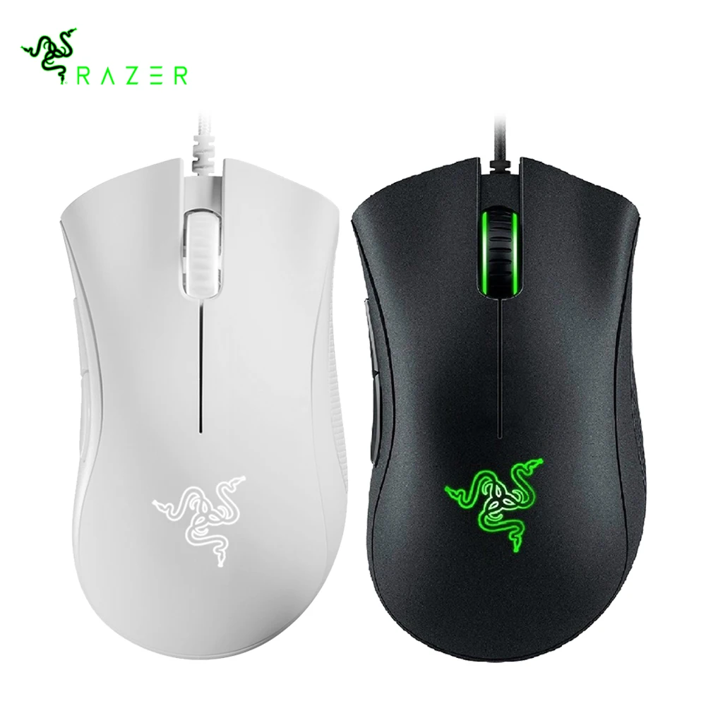 

Razer DeathAdder Essential USB Wired Gaming Mouse 5 Programmable Buttons 6400 DPI Optical Sensor Ergonomic Mice for PC Computer