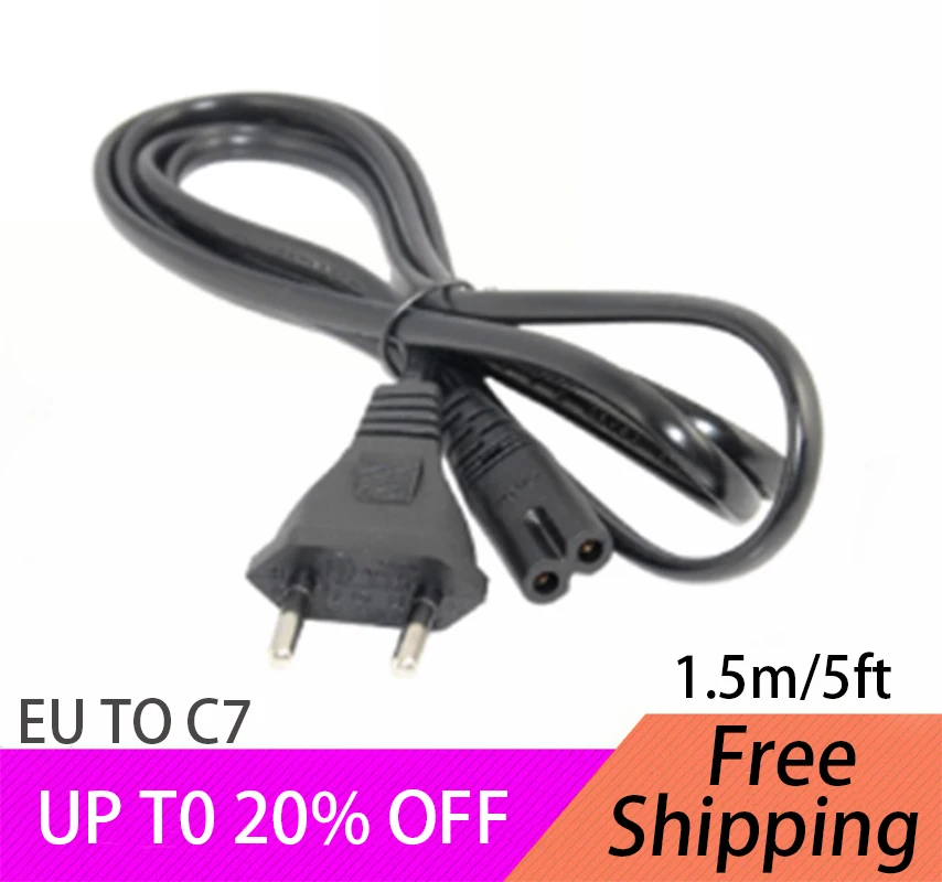 EU European Russia German French Power Extension Cable Cord For Female Figure 8 IEC320 C7 Camera Charging Adapter 1.5m 5ft
EU European Russia German French Power Extension Cable Cord For Female Figure 8 IEC320 C7 Camera Charging Adapter 1.5m 5ft