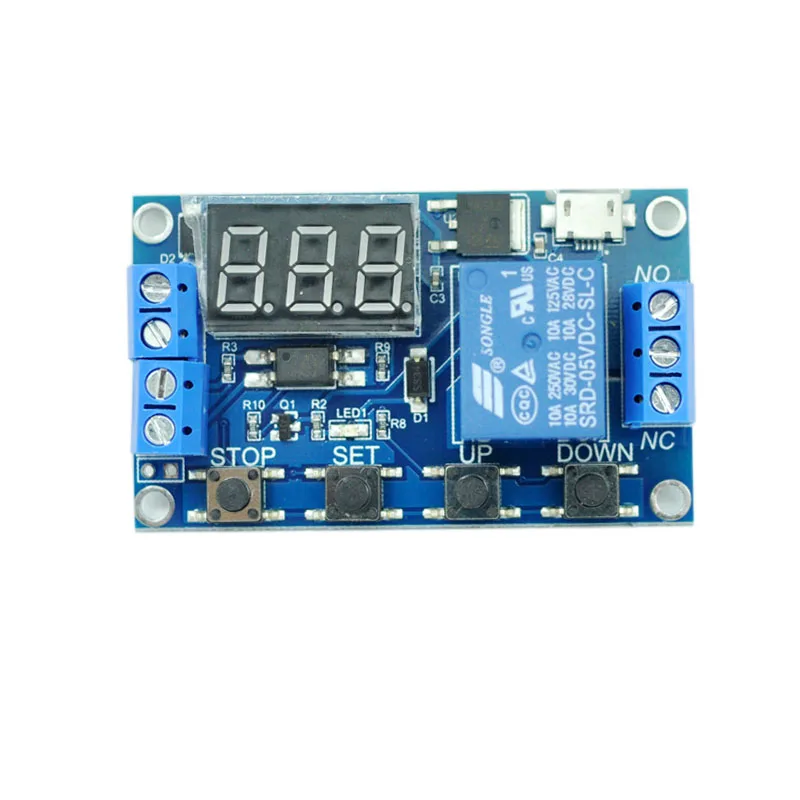 Delay switch 1 way relay module 5v12v Trigger delay off power off Automatic timing loop
Delay switch 1 way relay module 5v12v Trigger delay off power off Automatic timing loop