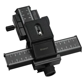 4 Way Macro Focusing Focus Rail Slider Close-up Shooting Gimbal for Nikon Canon Sony DSLR SLR Camera with Standard 1/4" Screw
4 Way Macro Focusing Focus Rail Slider Close-up Shooting Gimbal for Nikon Canon Sony DSLR SLR Camera with Standard 1/4" Screw