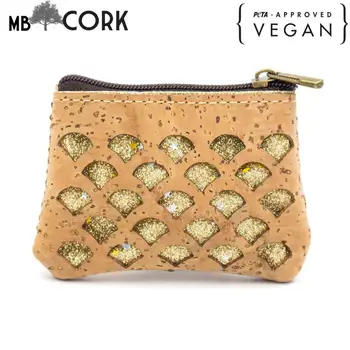MBCork Cork Wallet purse Small cork purse Laser cutting cork fabric with Golden shiny BAG49-03
MBCork Cork Wallet purse Small cork purse Laser cutting cork fabric with Golden shiny BAG49-03