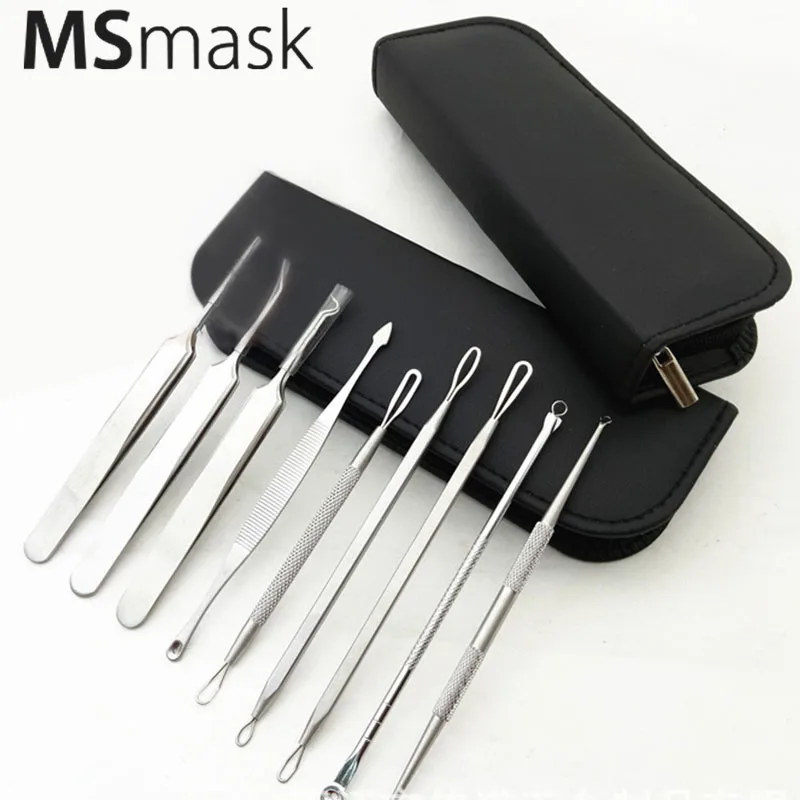 9pcs/lots Stainless Steel Blackhead Remover Tool Kit Professional Blackhead Acne Comedone Pimple Blemish Extractor Beauty Tool
9pcs/lots Stainless Steel Blackhead Remover Tool Kit Professional Blackhead Acne Comedone Pimple Blemish Extractor Beauty Tool