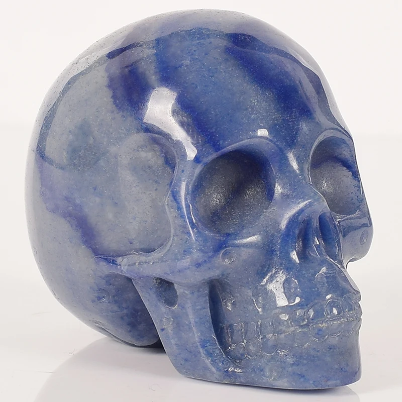 3 inch natural hand craft stone skull statue blue Aventurine head bone figures crystal quartz gemstone feng shui Healing Gift
3 inch natural hand craft stone skull statue blue Aventurine head bone figures crystal quartz gemstone feng shui Healing Gift