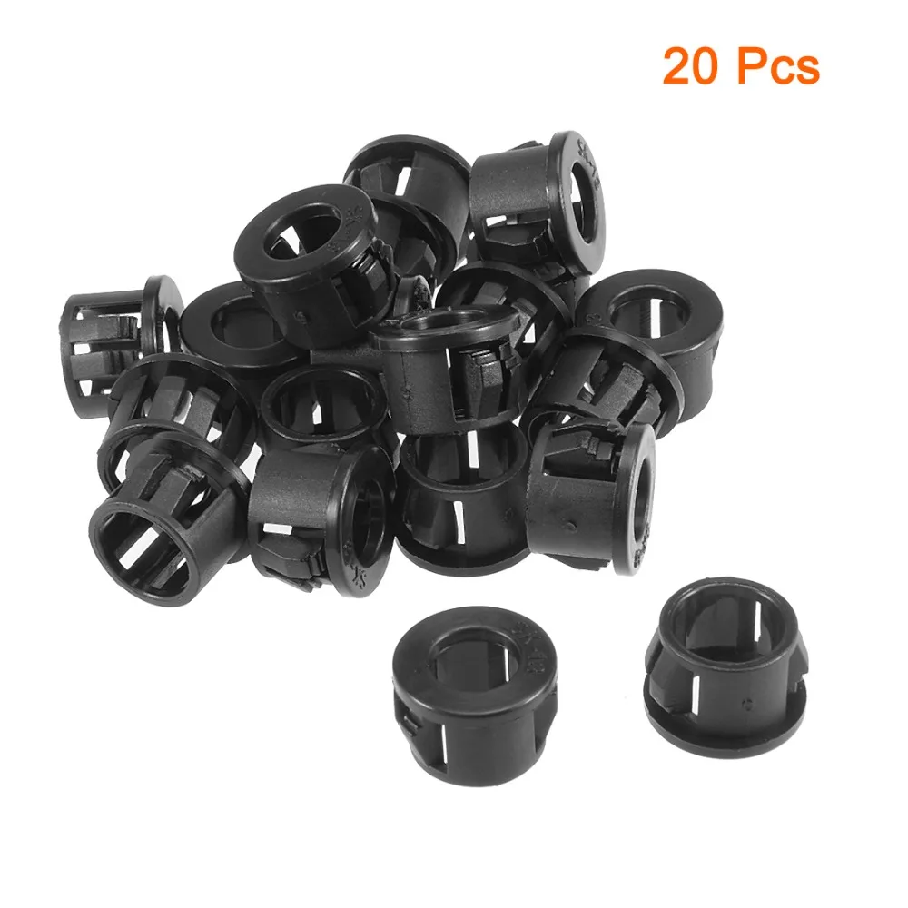 Uxcell 20pcs Black 13mm Mounted Diameter Snap in Cable Hose Bushing Grommet Protector Plastic Universal Electric Plugs
Uxcell 20pcs Black 13mm Mounted Diameter Snap in Cable Hose Bushing Grommet Protector Plastic Universal Electric Plugs