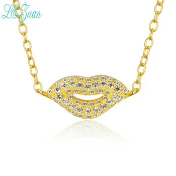 l&zuan Pendant Necklace For Women 925 Fine Sterling Silver Jewelry The Shape Of Lips Gold-Color Cubic Ziconia Chain Necklaces
l&zuan Pendant Necklace For Women 925 Fine Sterling Silver Jewelry The Shape Of Lips Gold-Color Cubic Ziconia Chain Necklaces