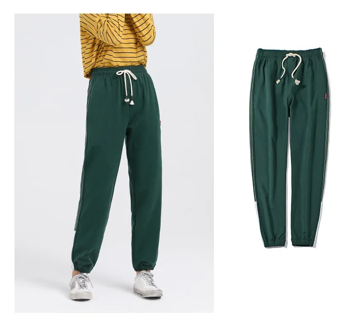 Obrix Female Casual Style Spring Summer Sporty Pants Mid Waist Loose Drawstring Side Striped Embroidery Streetwear Harem Pants
Obrix Female Casual Style Spring Summer Sporty Pants Mid Waist Loose Drawstring Side Striped Embroidery Streetwear Harem Pants