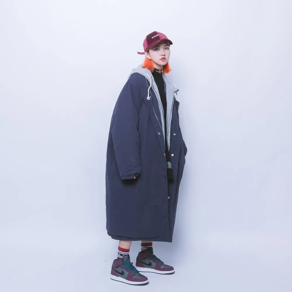 The streets of pure false two large zipper stitching design code BF long hooded padded winter
The streets of pure false two large zipper stitching design code BF long hooded padded winter