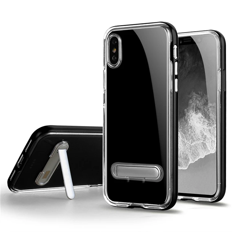 

SGP Spigen Crystal Hybrid Clear Soft Tpu Cell Phone Cases with PC kickstand for iPhone X XS Max XR 8 7 6 6S plus