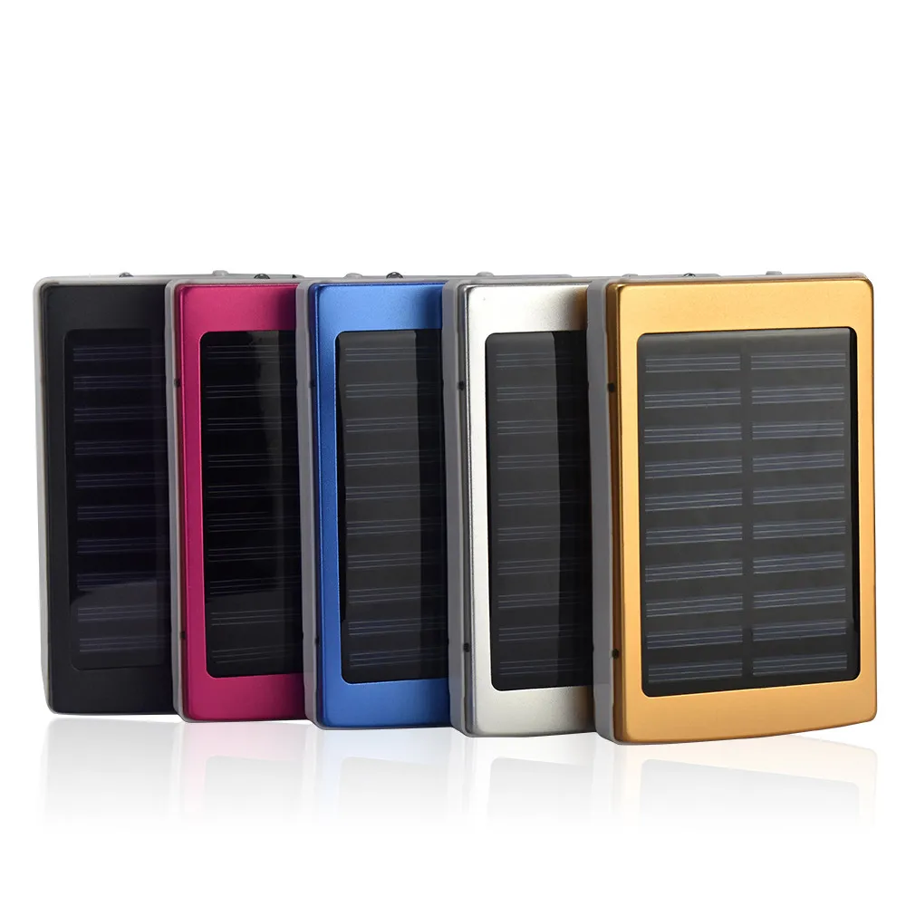 

Portable Solar Power Bank 10000mAh Bateria Externa Portatil Dual USB LED PowerBank External Mobile Phone Battery Charger Backup