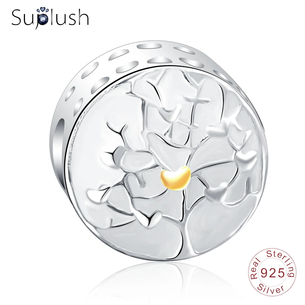 Suplush New Round 100% 925 Sterling Silver Tree Of Hearts Beads Fit Original Charm Bracelet Jewelry For New Year Gift PSMB0760
Suplush New Round 100% 925 Sterling Silver Tree Of Hearts Beads Fit Original Charm Bracelet Jewelry For New Year Gift PSMB0760