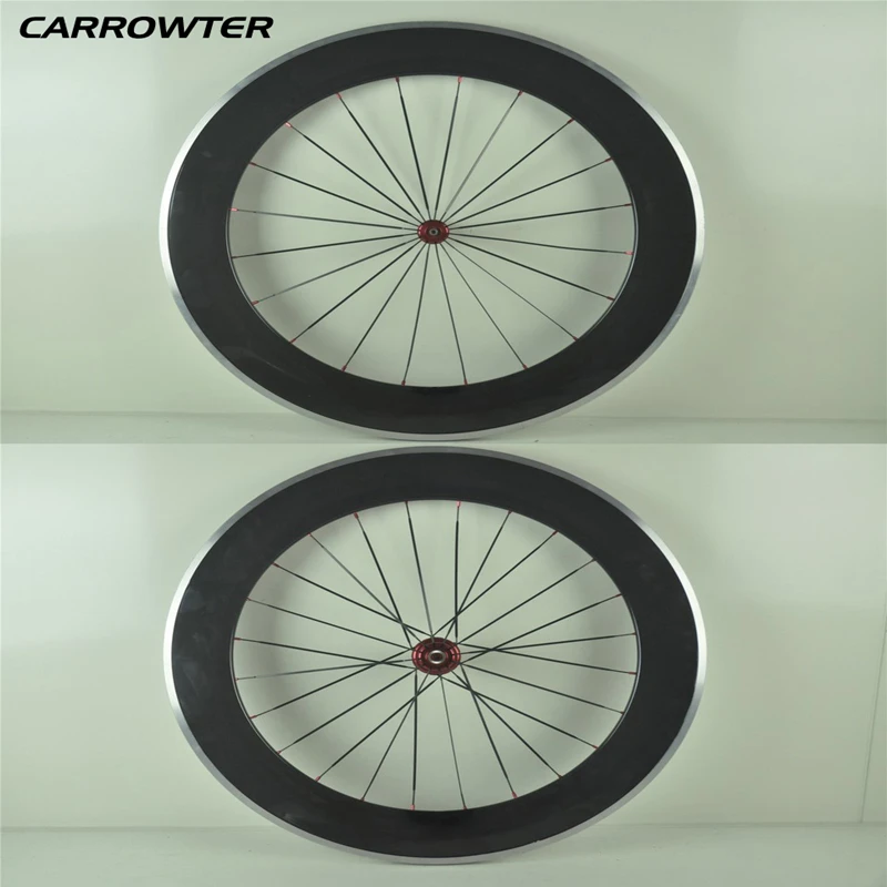 With 23mm width Powerway R36 Hubs 700c CARROWTER 80mm carbon alloy road bike wheels 3K Matte Bicycle wheelset Clincher
With 23mm width Powerway R36 Hubs 700c CARROWTER 80mm carbon alloy road bike wheels 3K Matte Bicycle wheelset Clincher