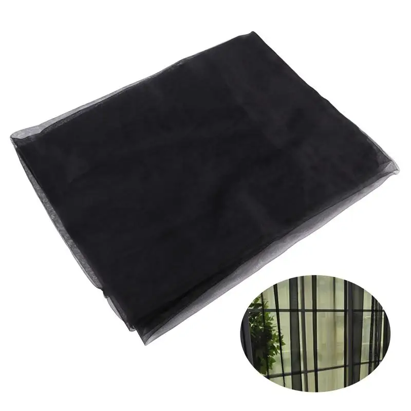 Solid Color Transparent Tulle Window Sheer Window Screen Voile Curtains for Wedding Bedroom 100x200cm (Black)
Solid Color Transparent Tulle Window Sheer Window Screen Voile Curtains for Wedding Bedroom 100x200cm (Black)