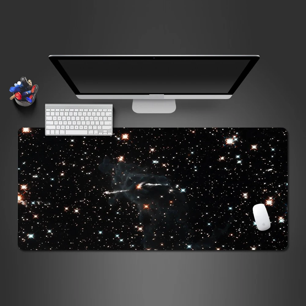 

The Hot Galaxy Star Mousepad High Quality Professional Slippery Game Player Mouse Table Pad To PC Gaming Computer Mouse Mat