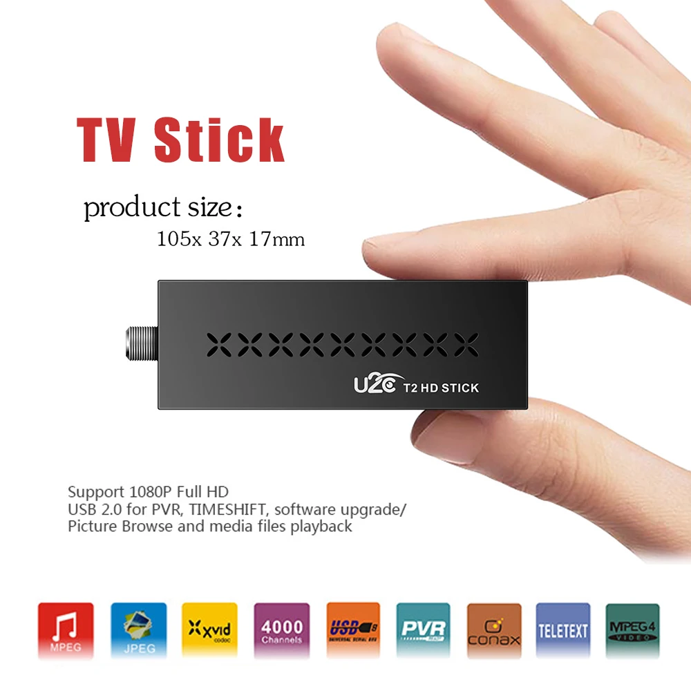 DVB-T2 U2C T2 HDMI 1080P 4K TV Stick simple than Android TV box MSTAR7T01 support English Spanish Russian French TV Receiver
DVB-T2 U2C T2 HDMI 1080P 4K TV Stick simple than Android TV box MSTAR7T01 support English Spanish Russian French TV Receiver