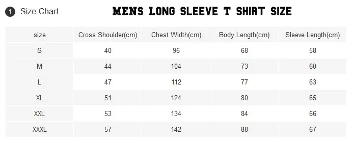 men long sleeve