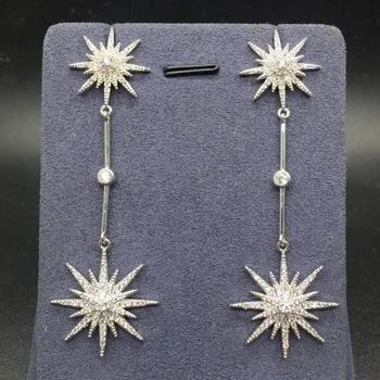Luxury Trendy AAA Cubic Zirconia Stone Star Pendant Drop Earrings For Women Party Wedding Accessories Brincos Saudi Dubai Style
Luxury Trendy AAA Cubic Zirconia Stone Star Pendant Drop Earrings For Women Party Wedding Accessories Brincos Saudi Dubai Style