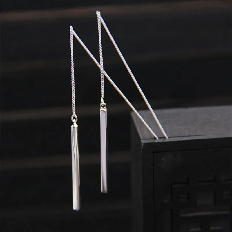 New 2018 Summer Style 925 Sterling Silver Threader Earring Wire Line Chain Jewelry Women Long Earrings For Women Top Selling
New 2018 Summer Style 925 Sterling Silver Threader Earring Wire Line Chain Jewelry Women Long Earrings For Women Top Selling