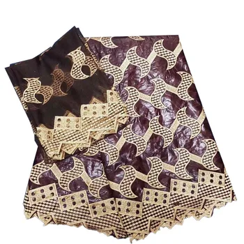 Beaded Cotton Embroidered Nigeria Laces Latest African Wedding Dress Lace Fabric High Quality 7 Yards Bazin Riche Getzner L81-6
Beaded Cotton Embroidered Nigeria Laces Latest African Wedding Dress Lace Fabric High Quality 7 Yards Bazin Riche Getzner L81-6