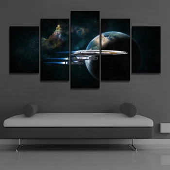 Canvas Art Print Modular Picture 5 Piece Normandy SR-2 Game Mass Effect 2 Poster Modern Decorative Wall Painting For Bedroom
Canvas Art Print Modular Picture 5 Piece Normandy SR-2 Game Mass Effect 2 Poster Modern Decorative Wall Painting For Bedroom