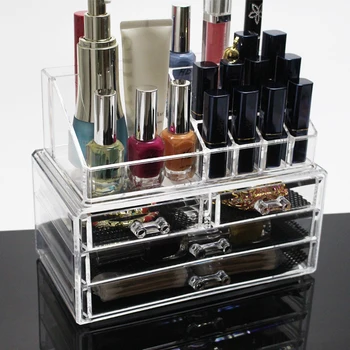 Clear Acrylic Makeup Storage Box With Drawer Desktop Cosmetic Organizer Lipstick Holder Makeup Brushes Case Jewelry Box
Clear Acrylic Makeup Storage Box With Drawer Desktop Cosmetic Organizer Lipstick Holder Makeup Brushes Case Jewelry Box