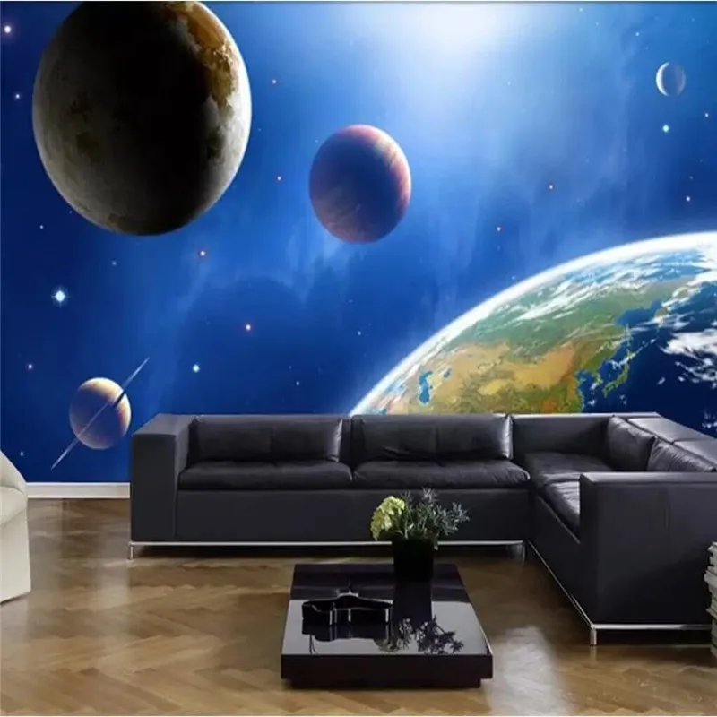 High-definition universe planet 3D star background wall painting specializing in the production of wallpaper murals custom home
High-definition universe planet 3D star background wall painting specializing in the production of wallpaper murals custom home