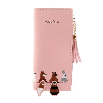 2019 New Wallet Women PU Leather Embroidered Long Wallet Cute Women Tassel Multi-card Wallet Purse Card Package
2019 New Wallet Women PU Leather Embroidered Long Wallet Cute Women Tassel Multi-card Wallet Purse Card Package