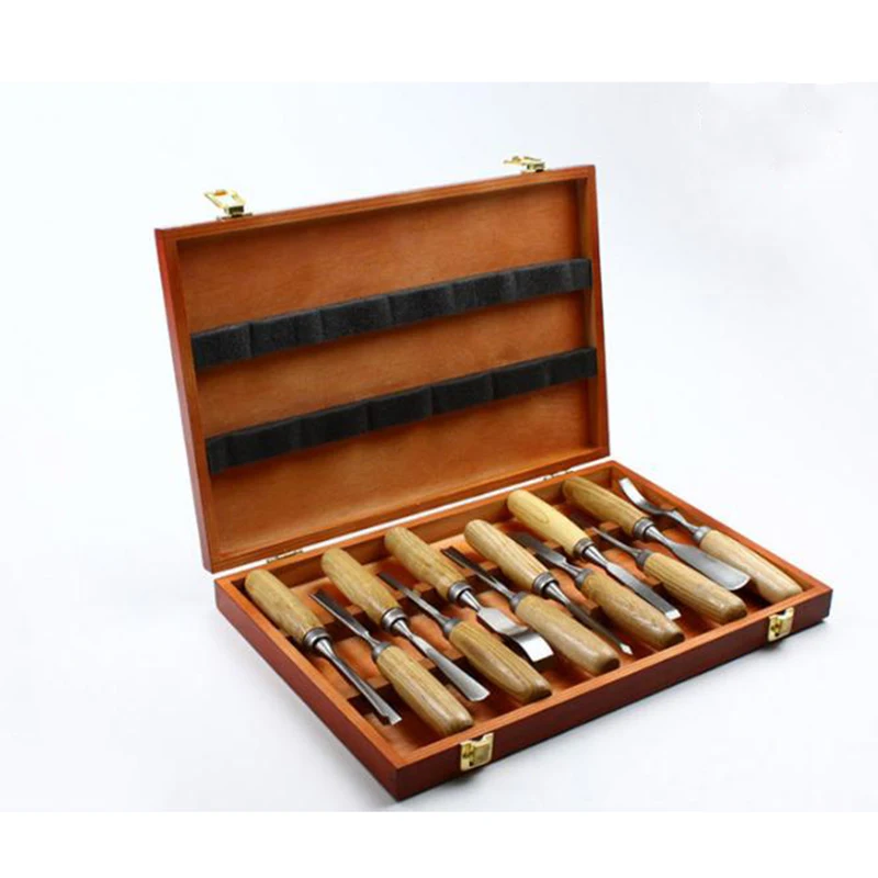 12pcs Tools High-end Wood Carving Tools Chisel Woodworking Set Carpenter Hand Tool Chisel Set Graving Knife In Box
12pcs Tools High-end Wood Carving Tools Chisel Woodworking Set Carpenter Hand Tool Chisel Set Graving Knife In Box