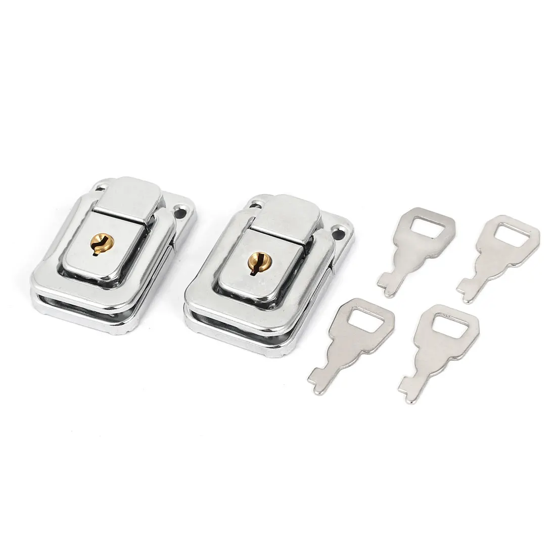 UXCELL 2Pcs Rectangle Shape Metal M3 Hole Clasp Lock Toggle Latch With 4pcs Keys for Chest Boxes Handbag Cases Ideal Hardware
UXCELL 2Pcs Rectangle Shape Metal M3 Hole Clasp Lock Toggle Latch With 4pcs Keys for Chest Boxes Handbag Cases Ideal Hardware