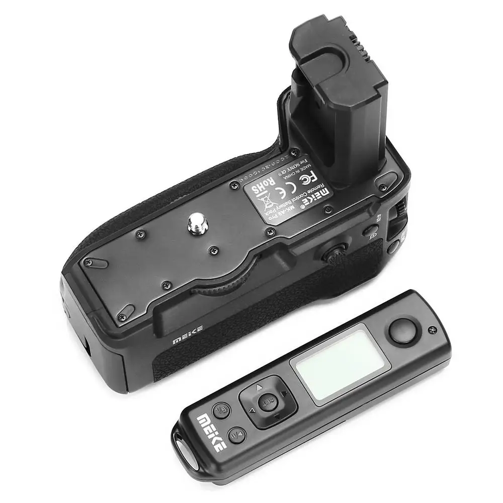 Meike MK-A9PRO Battery Grip with 2.4GHz Remote Controller to Vertical-shooting Function,for Sony A9 A7R III A7 III A7M3 Camera
Meike MK-A9PRO Battery Grip with 2.4GHz Remote Controller to Vertical-shooting Function,for Sony A9 A7R III A7 III A7M3 Camera