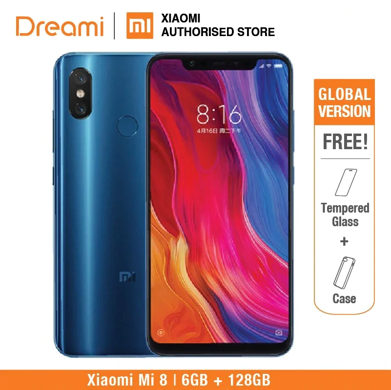 Global Version Xiaomi Mi 8 128GB Rom 6GB Rom Dual Camera Snapdragon 845 [Official Rom) mi8 128
Global Version Xiaomi Mi 8 128GB Rom 6GB Rom Dual Camera Snapdragon 845 [Official Rom) mi8 128