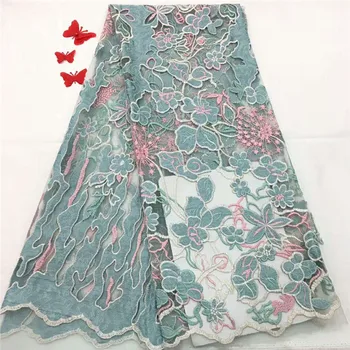 Latest Chiffon African Lace Fabric Aqua/Pink Embroidery Tulle Net Lace Fabric Nigeria Wedding Dress French Lace Fabric X1127-2
Latest Chiffon African Lace Fabric Aqua/Pink Embroidery Tulle Net Lace Fabric Nigeria Wedding Dress French Lace Fabric X1127-2